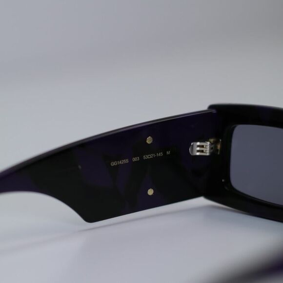 NEW Gucci Sunglasses GG1425S 003 Purple And Green Havana/Grey Lavender - Picture 8 of 14